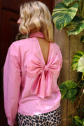Bobo Ls Bow Shirt | Bubblegum