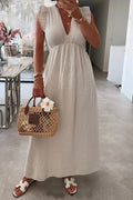 Sun Ruffle Dress | Beige