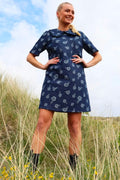 Mitty Dress | Denim Flower