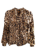 Luna Blouse | Deep Leopard