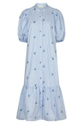 Veronica Embroidery Dress | Light Blue
