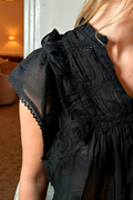 Jayla S Voile Top | Black