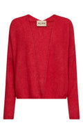 Thora Relax Knit Cardigan  |  Chinese Red