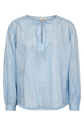 Simi Blouse | Chambray Blue Silver