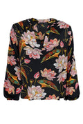 Luna Blouse | Deep Floral