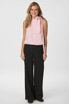 Veda Stripe Top | Rose | Bluse fra Neo Noir