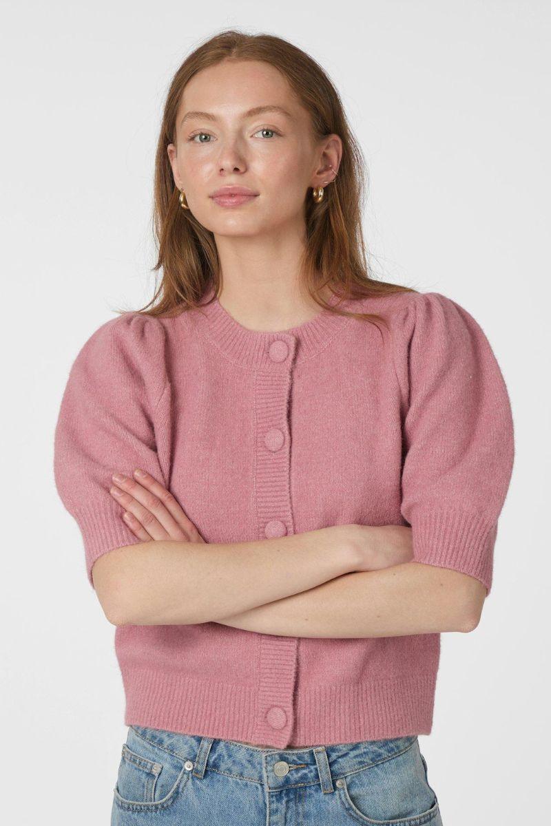 Trudy Knit Cardigan | Rose | Strik fra Neo Noir