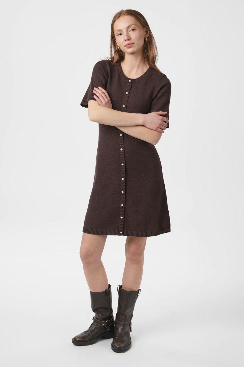 Elise Knit Dress | Brown | Strik fra Neo Noir