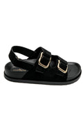 Broadway Buckle Sandals | Black