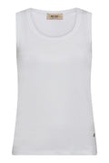 Casa Rib Foil Tank Top |  White