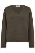 Bine Ls V-Neck Knit  |  Sea Turtle