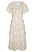 Illana Print Dress | Dusty Rose