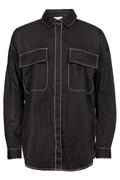 Mero Ls Cargo Shirt | Black