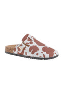 Cow Print Slip Ons | Cow Camel
