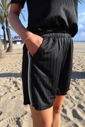 Felia Shorts | Black Simili