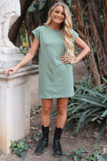 Ulla Tshirt Dress | Dusty Light Army