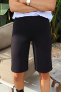 Henne Long Shorts | Black