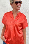 Indio Top  | Solid Leo Orange