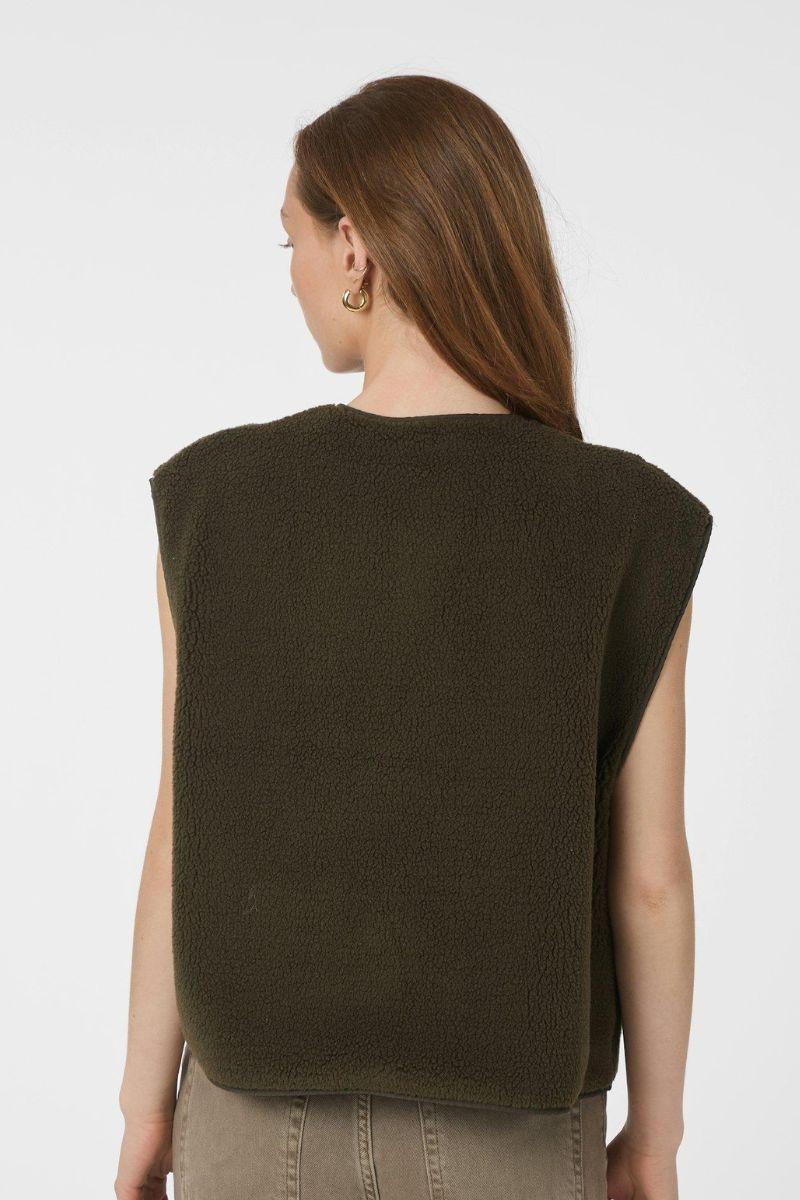 Mariko Teddy Vest | Army | Vest fra Neo Noir