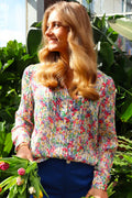 Maggie Ls Shirt | Pink Flower