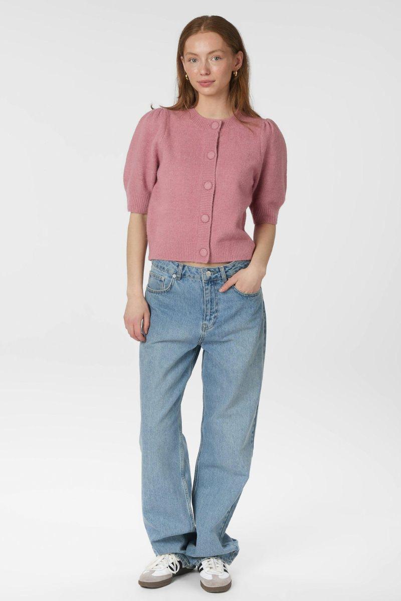 Trudy Knit Cardigan | Rose | Strik fra Neo Noir