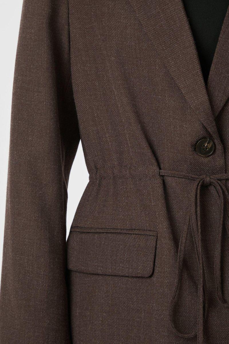 Jemmie Melange Blazer | Brown Melange | Blazers fra Neo Noir