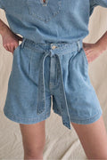 Meggi Denim Shorts Shorts | Shorts Light Blue