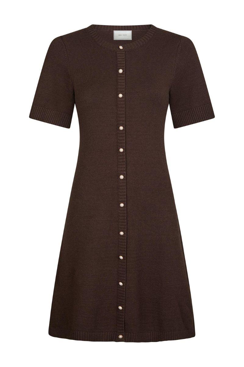 Elise Knit Dress | Brown | Strik fra Neo Noir