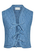 Carine Denim Vest | Blue