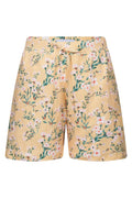 Alma Shorts | Yellow Green Flower