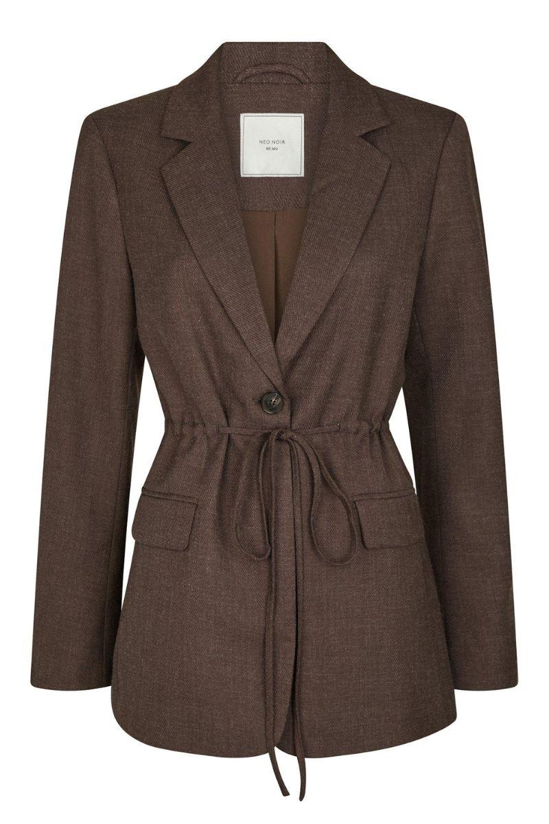 Jemmie Melange Blazer | Brown Melange | Blazers fra Neo Noir