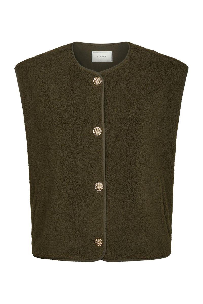 Mariko Teddy Vest | Army | Vest fra Neo Noir