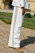 Beata Ramie Pant Long | Long Ecru