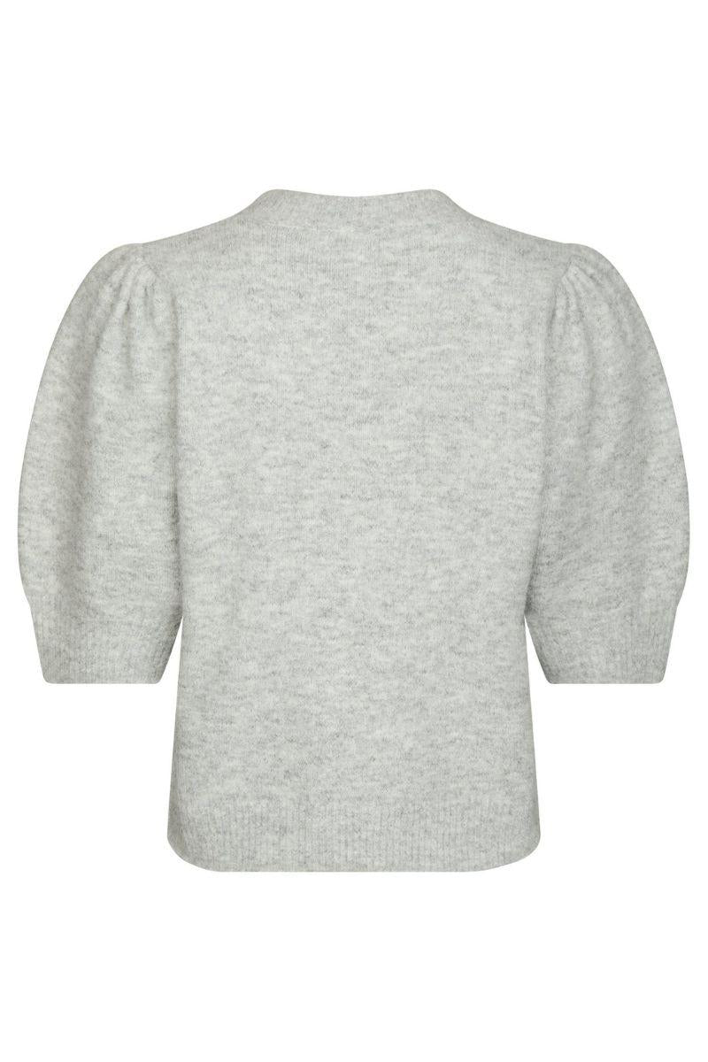 Trudy Deco Knit Cardigan | Light Grey Melange | Strik fra Neo Noir