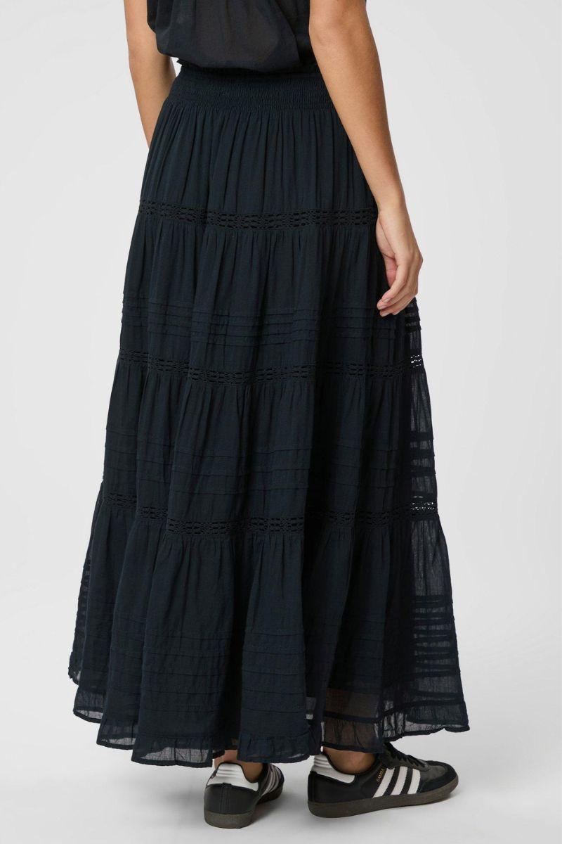 Felicia S Voile Skirt | Navy | Nederdel fra Neo Noir