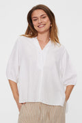 Lava Blouse | Brilliant White