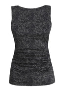 Alma Turn Top | Black Lace