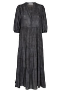 Cold Dye Floor Dress | Dark Grey