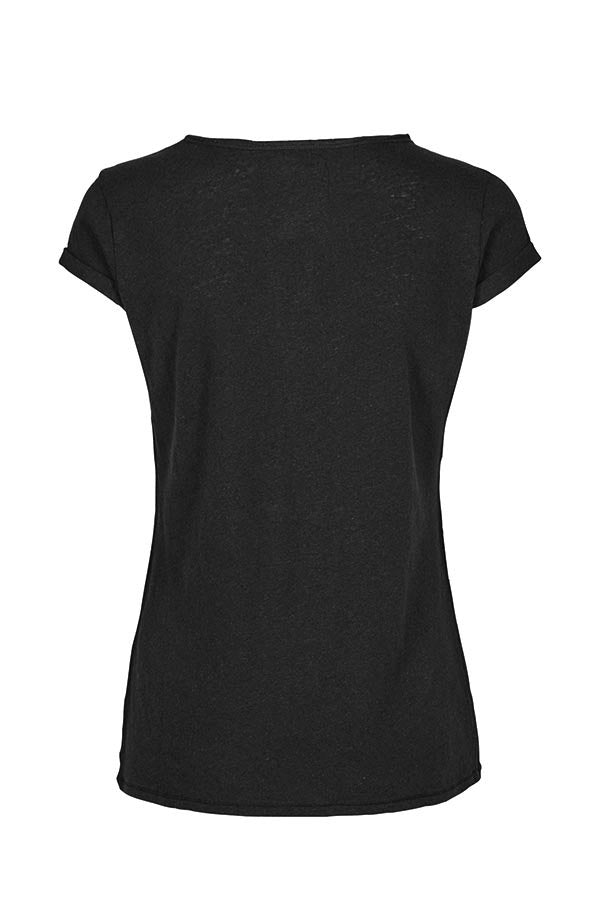 Mos Mosh - T-shirt - Troy Tee SS (Sort)