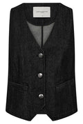 Jean Waistcoat 204975 | Washed Black