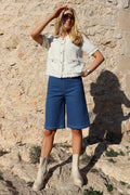 Asta Long Shorts | Blue Denim