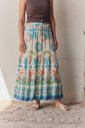 Patterned Ponyo Skirt | Blue