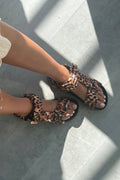 Carrie Sandal |  Brown Leopard