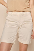 Jolanda Chino Shorts | Pearled Ivory