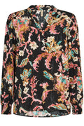 Manon Printed Blouse | Black