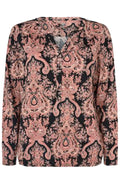 Inez Paisley Shirt | Dark Blush