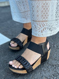 The Moments Sandal Wedge |  Black