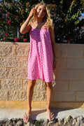 Alma Short Strap Dress | Pink Watermelon