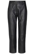 Phoebe Leather Chino | Black