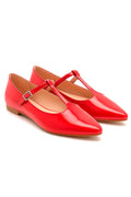 Patent Mary Janes | Red